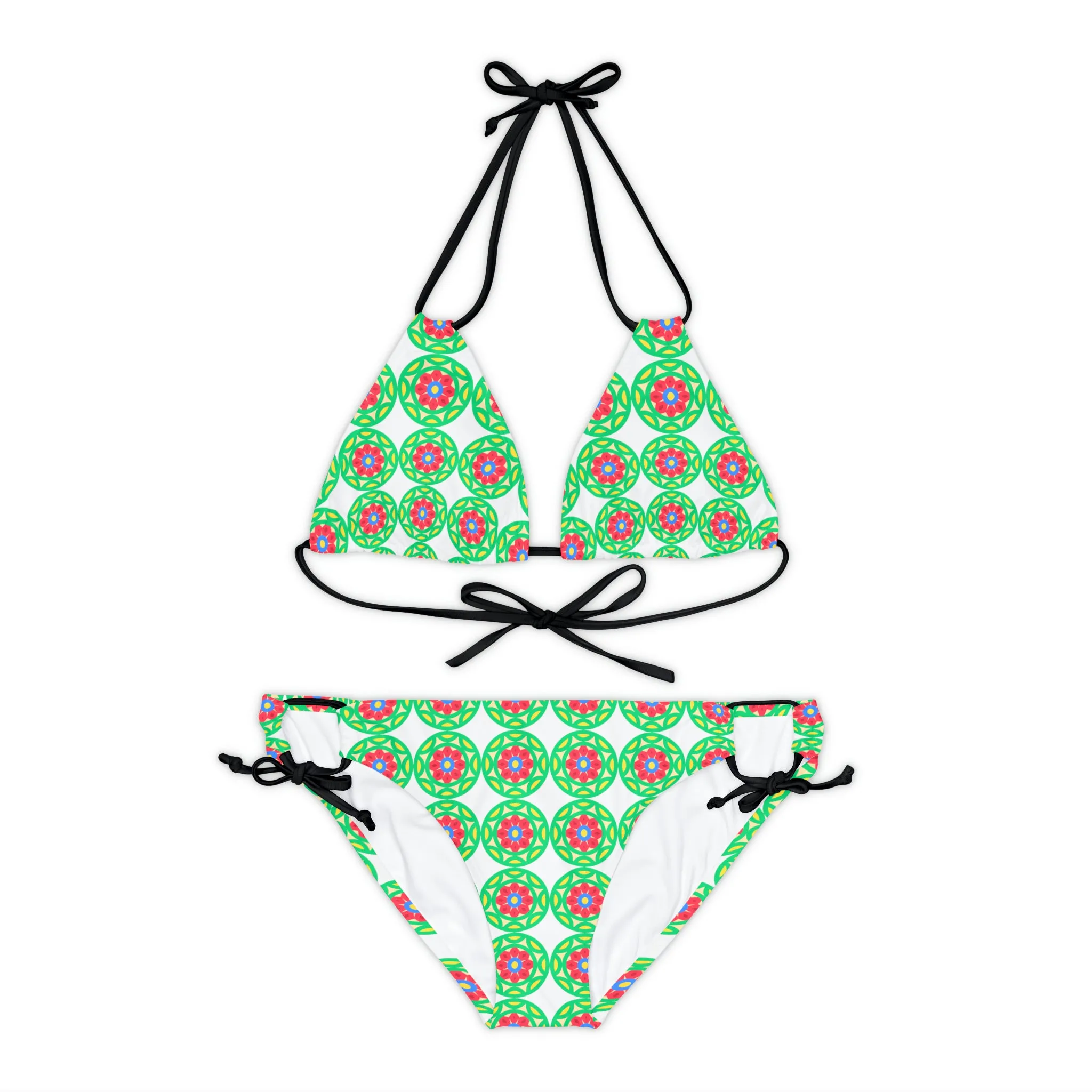 Hexagon Strappy Bikini Set