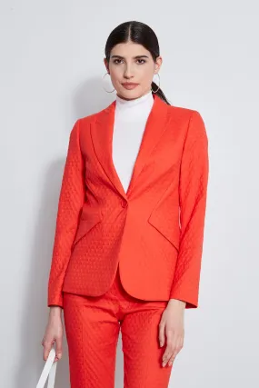 Jacquard Stretch Panel Blazer