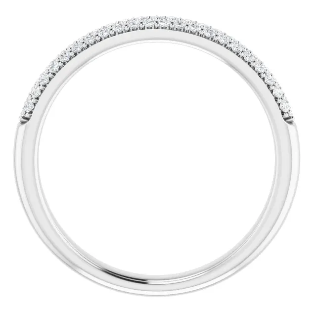 Juliette Round Diamond 1/2 Eternity Ice Solitaire 1/4 CTW Band