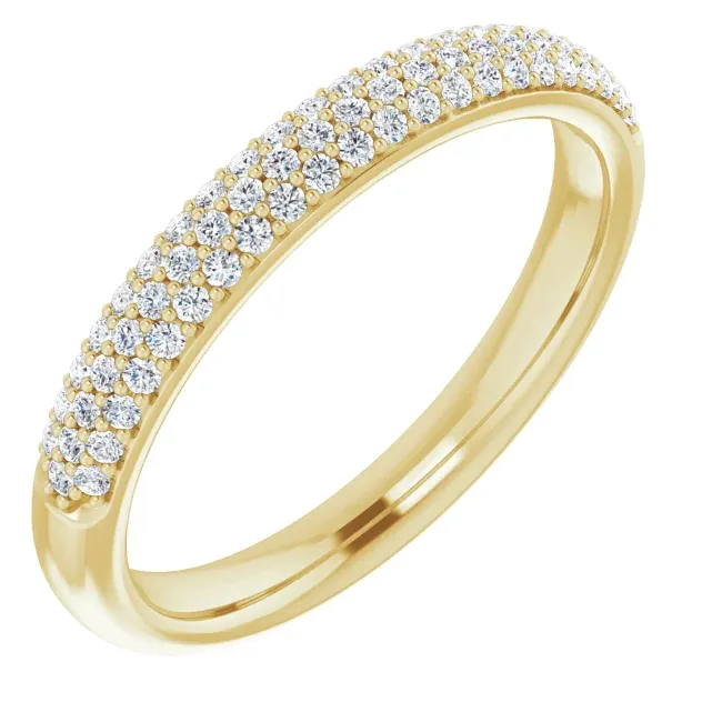 Juliette Round Diamond 1/2 Eternity Ice Solitaire 1/4 CTW Band