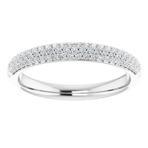 Juliette Round Diamond 1/2 Eternity Ice Solitaire 1/4 CTW Band