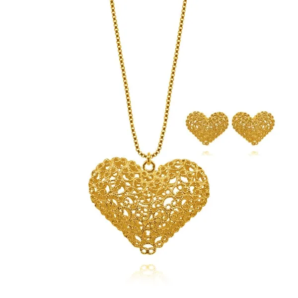 KATE HEART GOLD SET