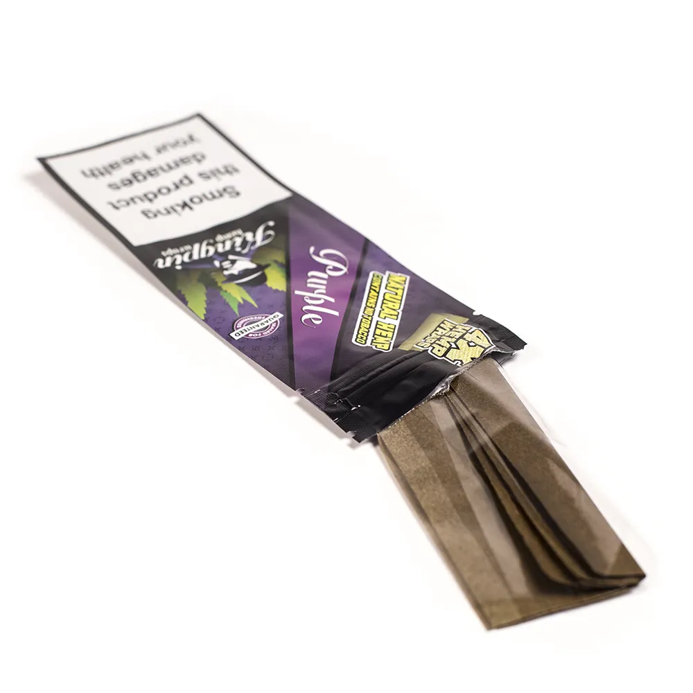 KINGPIN HEMP WRAP - GRAPE 4x NO TOBACCO