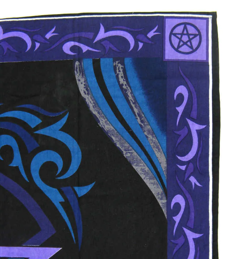 Large 36 Inch x 36 Inch Pentagram Altar Cloth