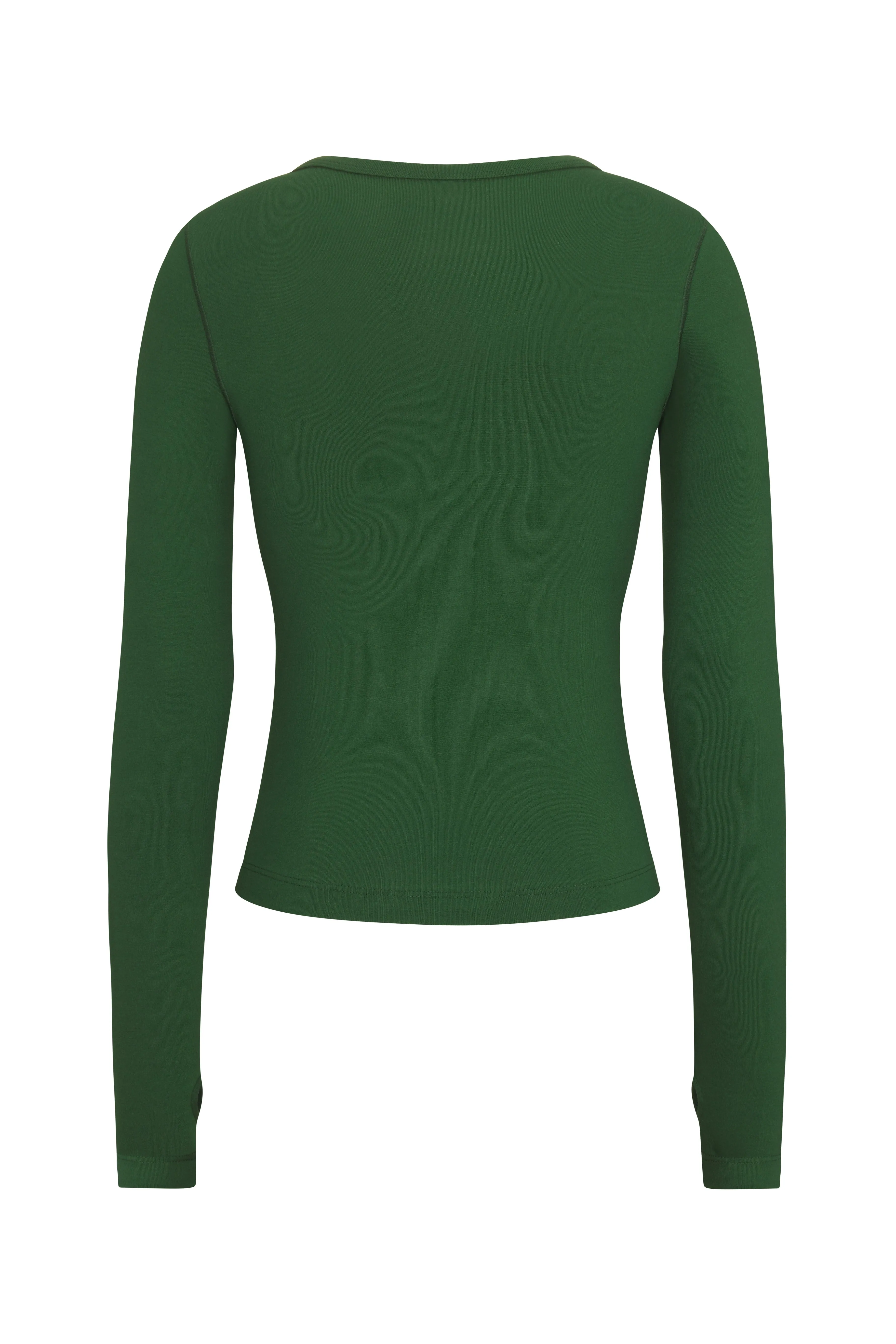 LONG SLEEVE LOUNGE TOP IN CLOVER