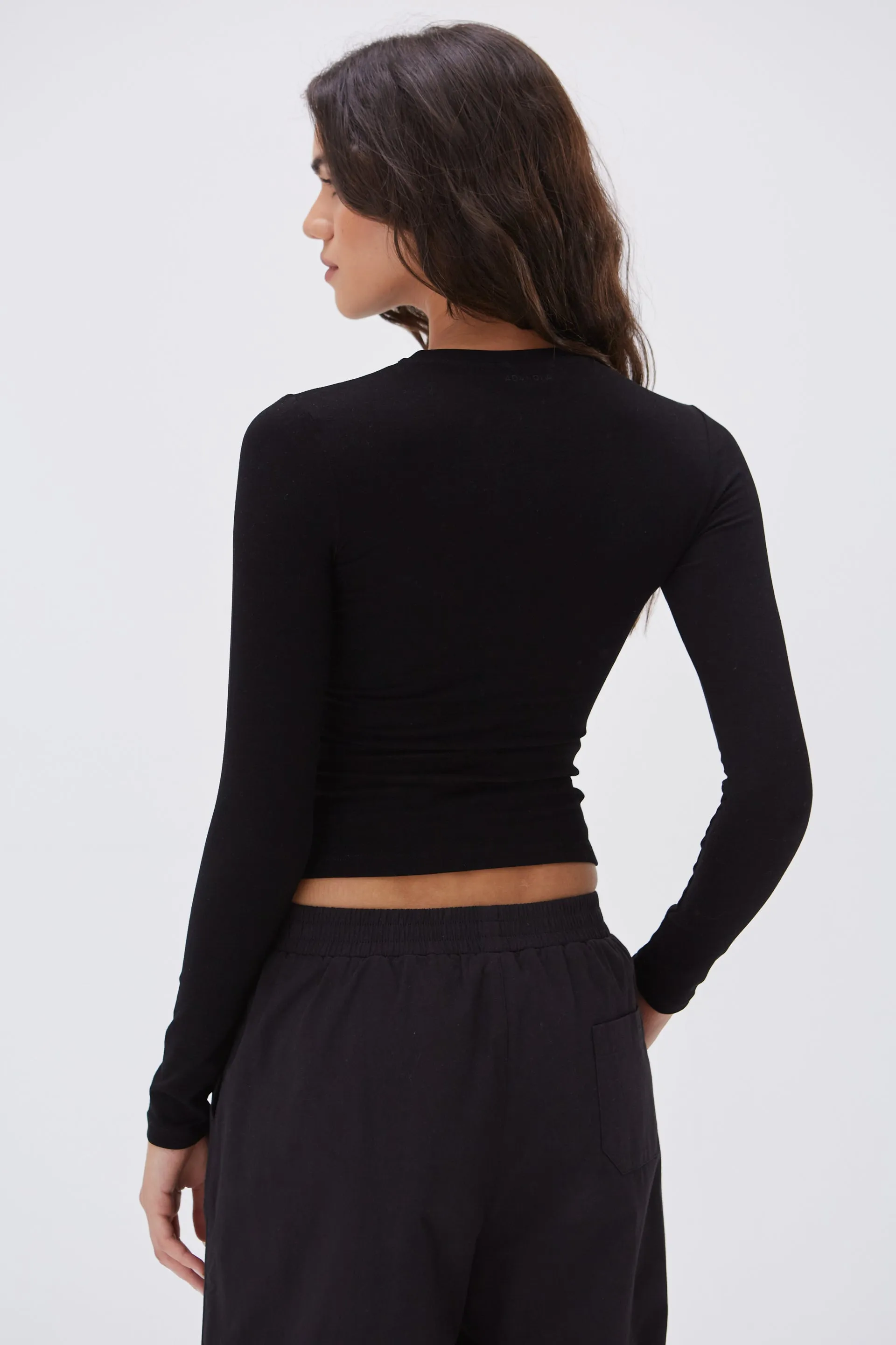 Long Sleeve Top - Black