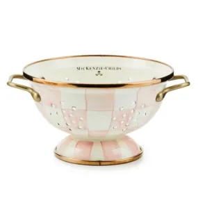 MacKenzie-Childs Rosy Check Enamel Colander