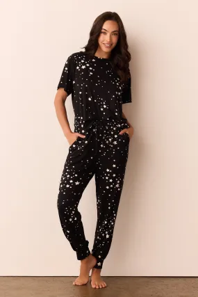 Maddie PJ Set | Black Stars