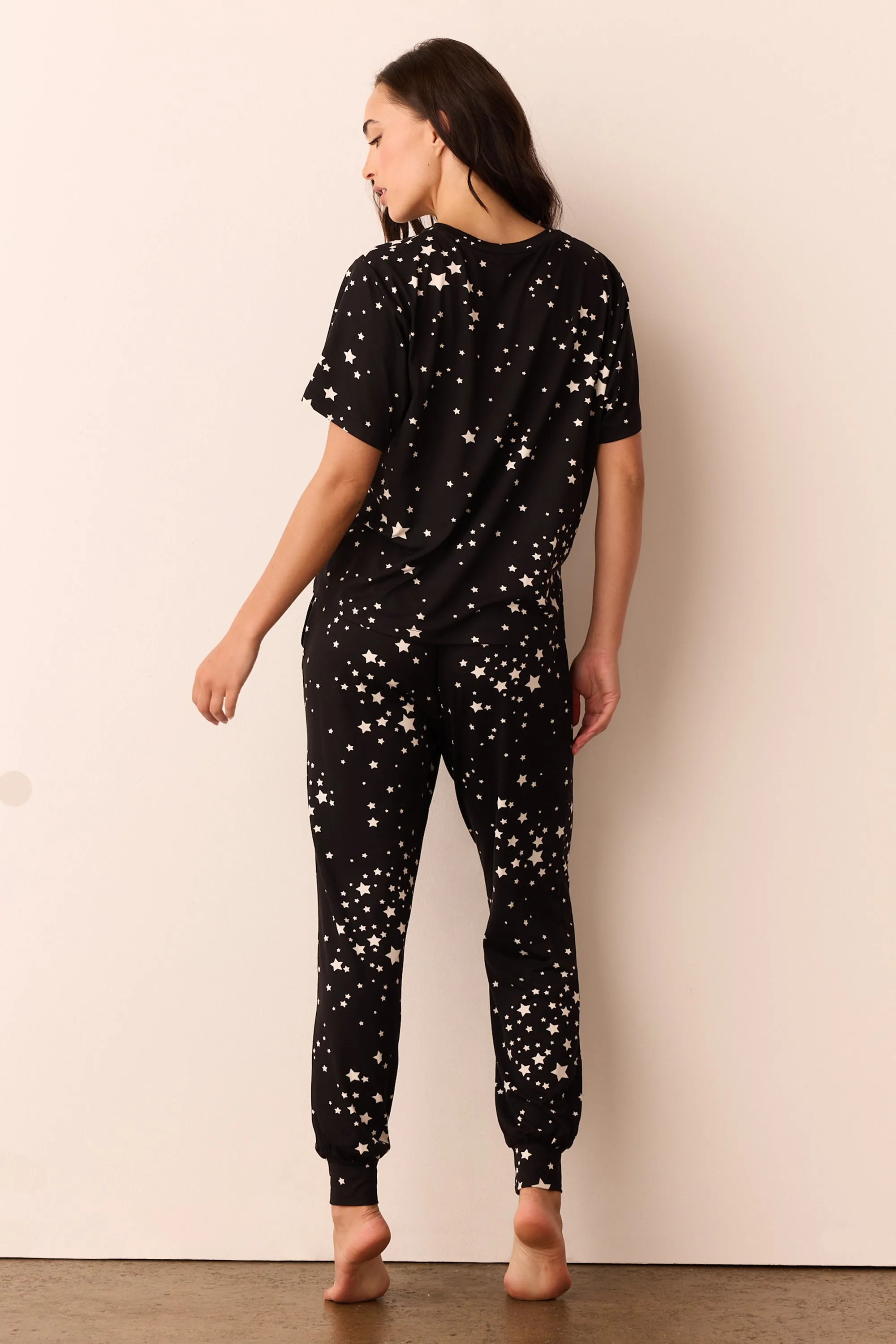 Maddie PJ Set | Black Stars