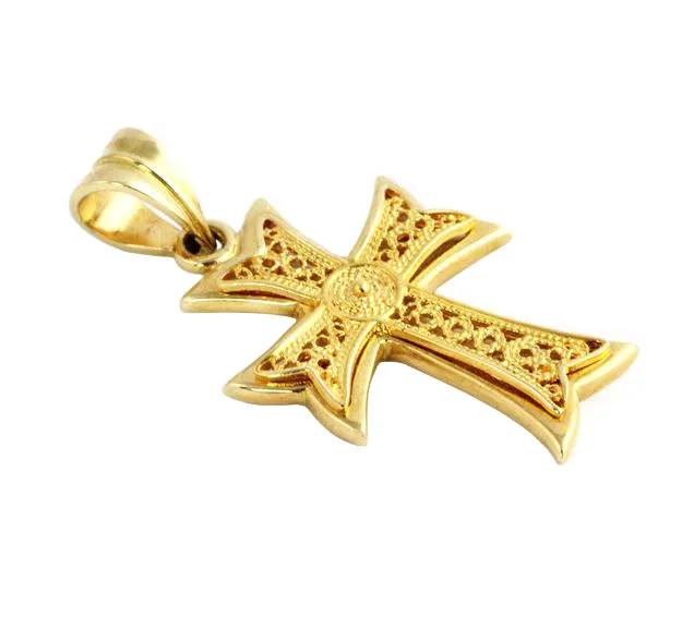 Martina Filigree Gold Cross