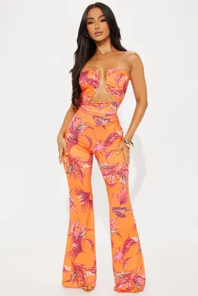 Maui Sun Tropical Jumpsuit - Orange/combo