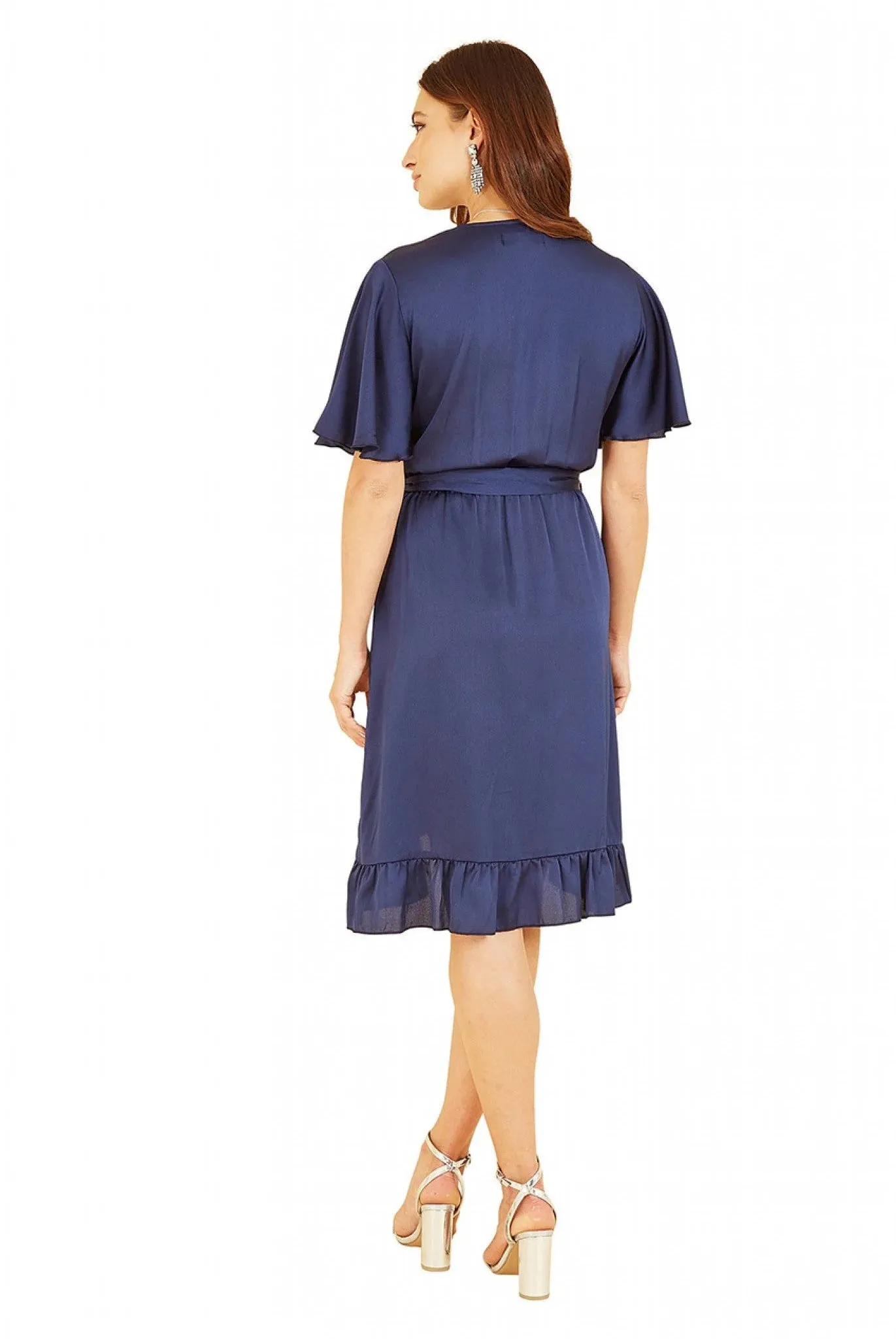 Mela London Satin Wrap Dress