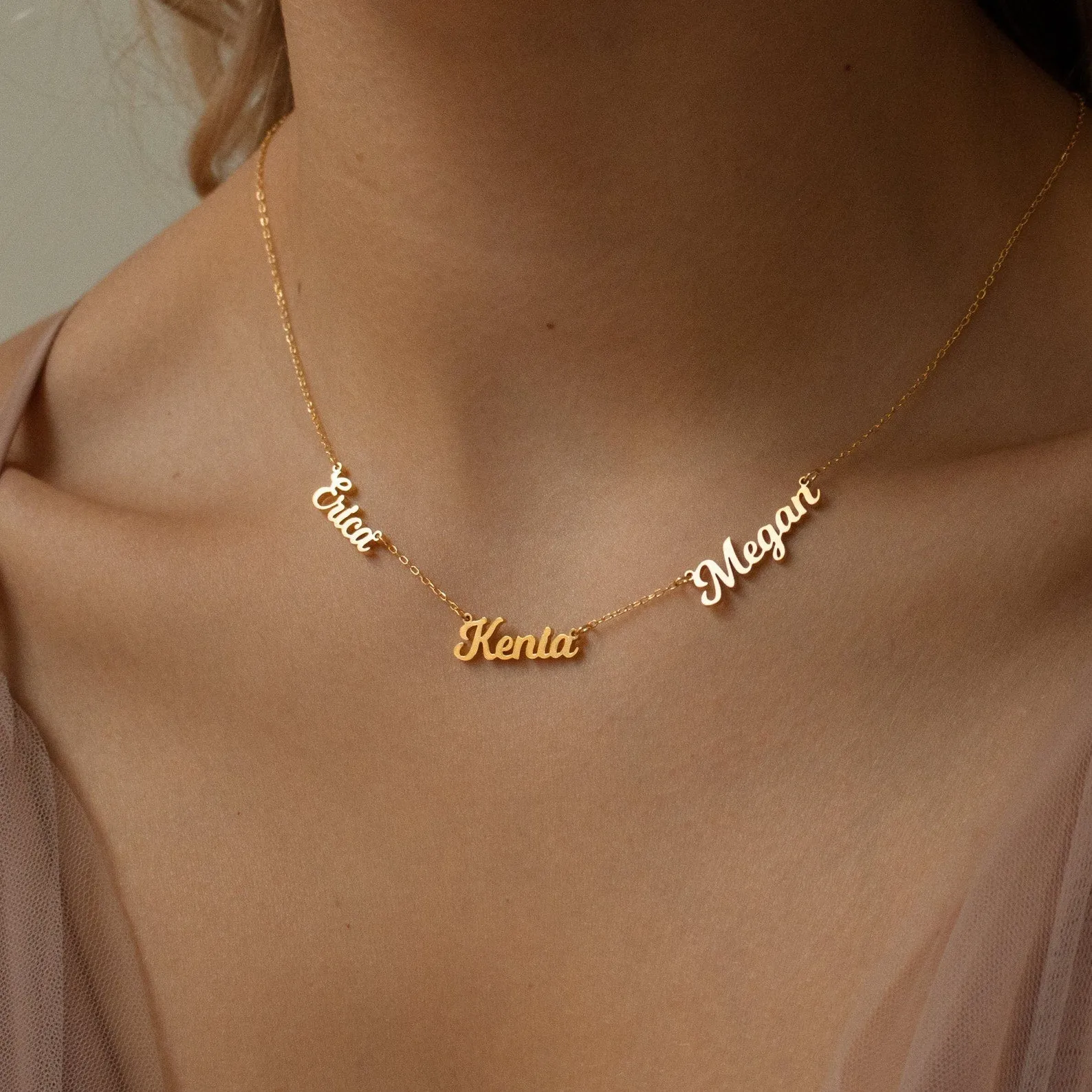 Mellow Multiple Name Necklace