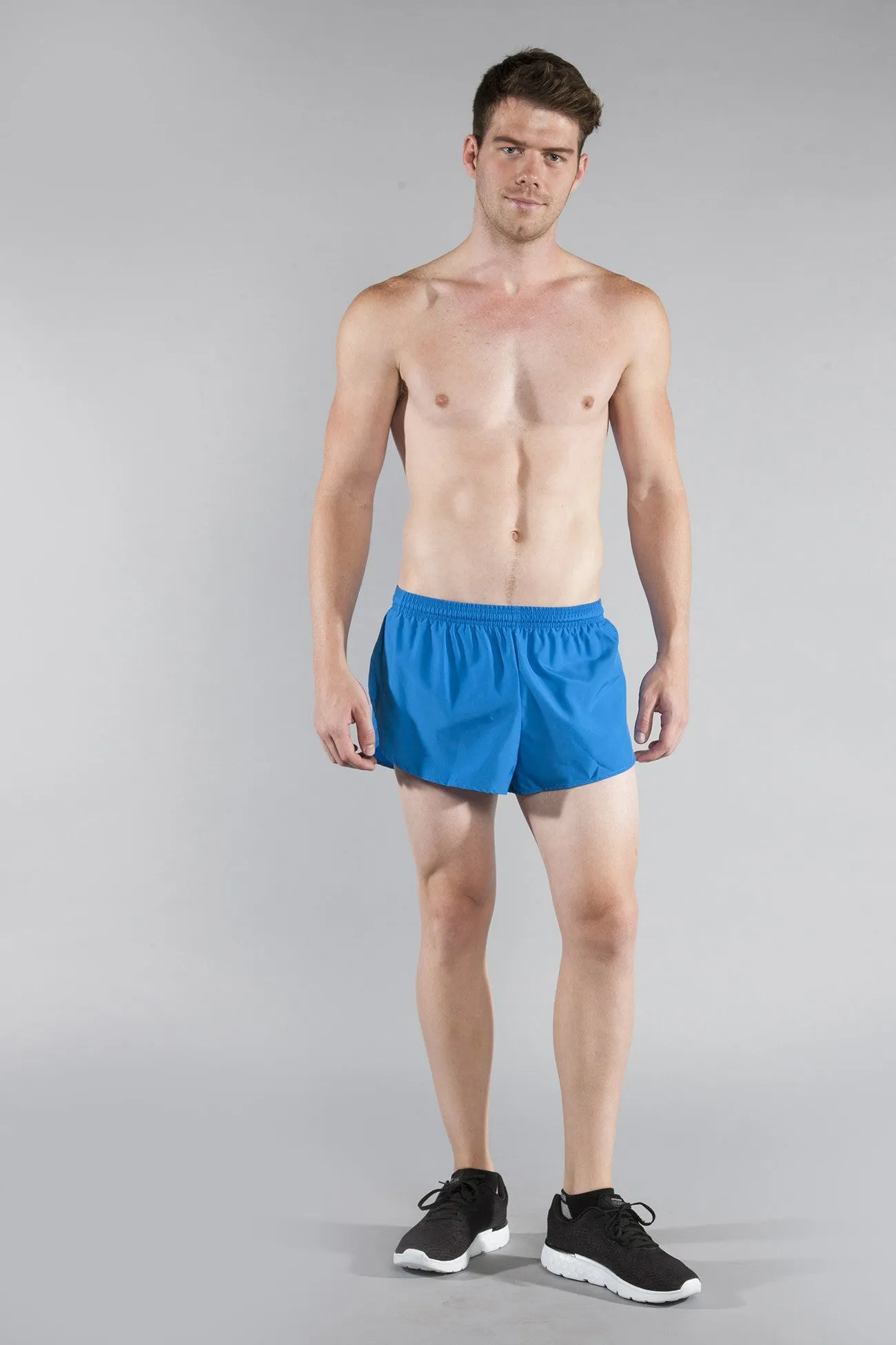 Men's 1" Elite Split Shorts- Cobalt