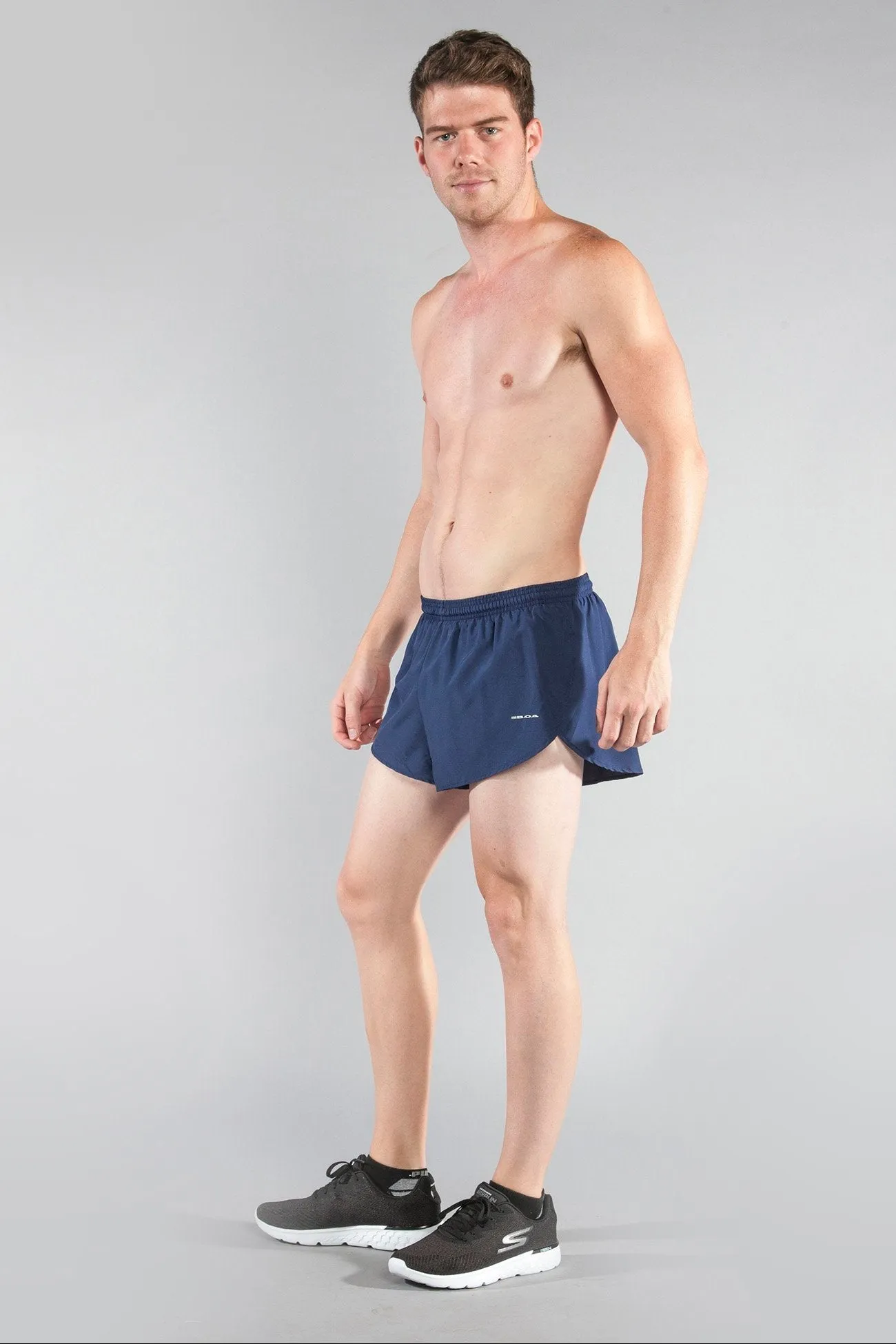 Men's 1" Elite Split Shorts- Navy