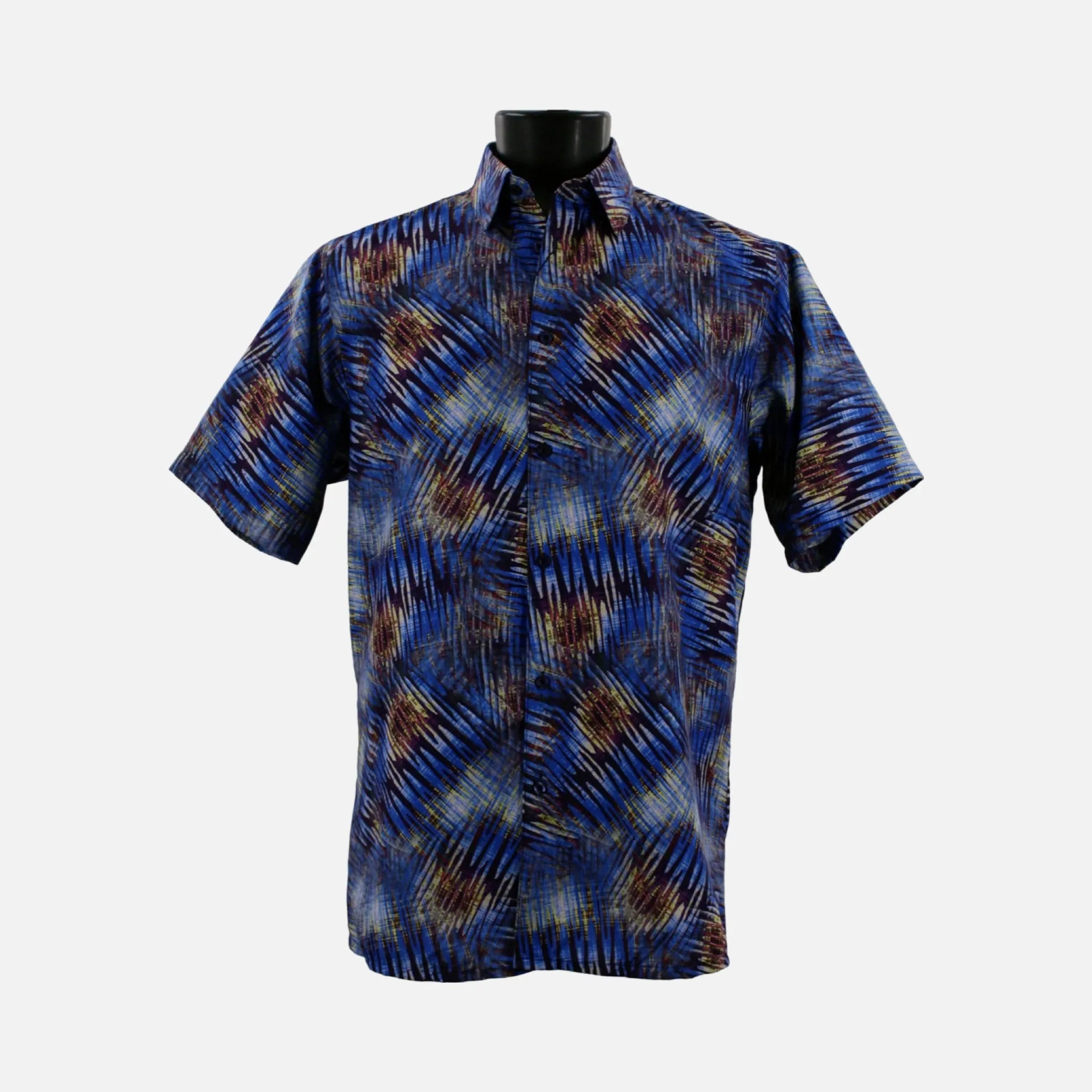 Mens Blue Bassiri Casual Sumner Shirt 1038