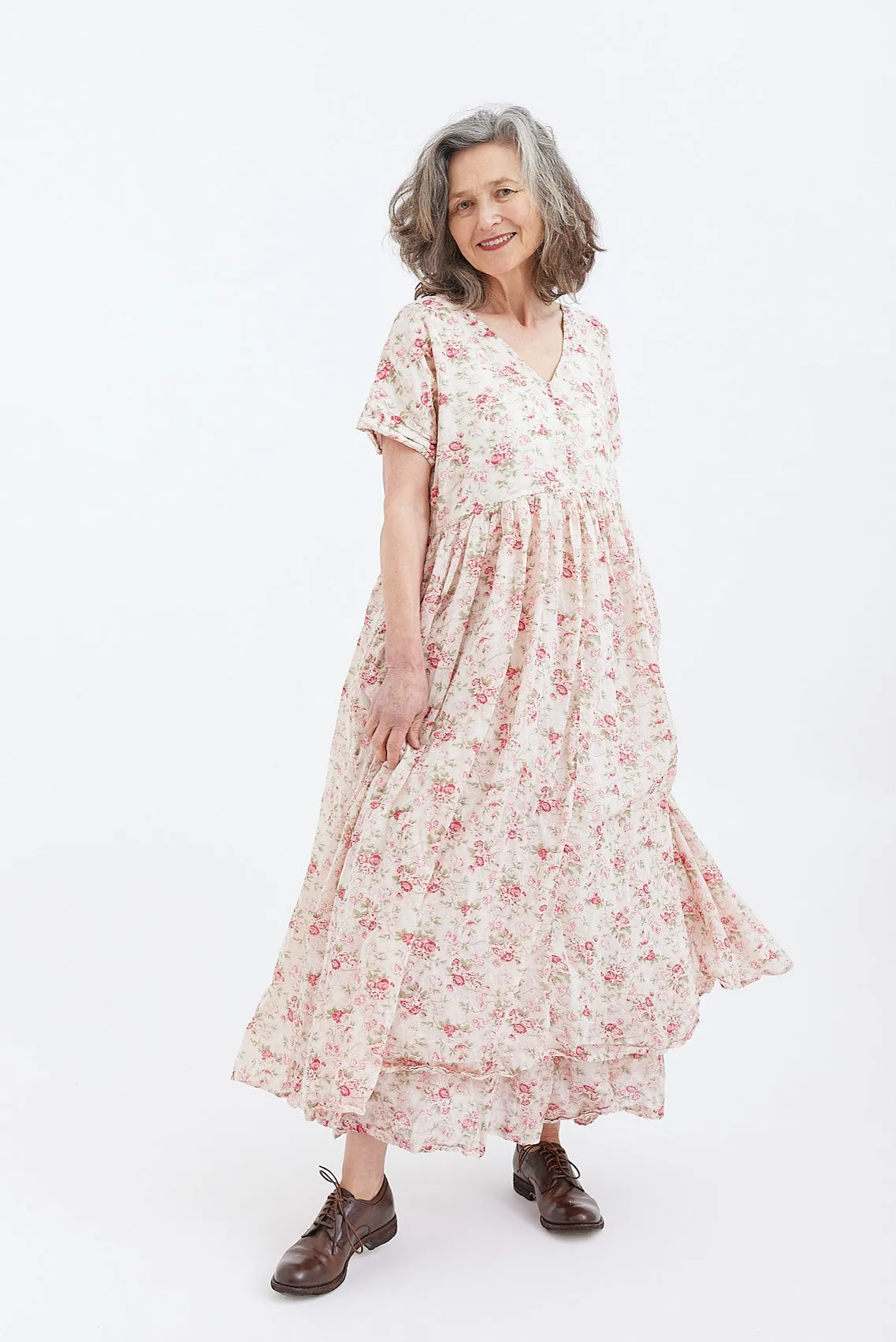 Metta - Flossie Dress - Cotton Voile - La Petite Rose