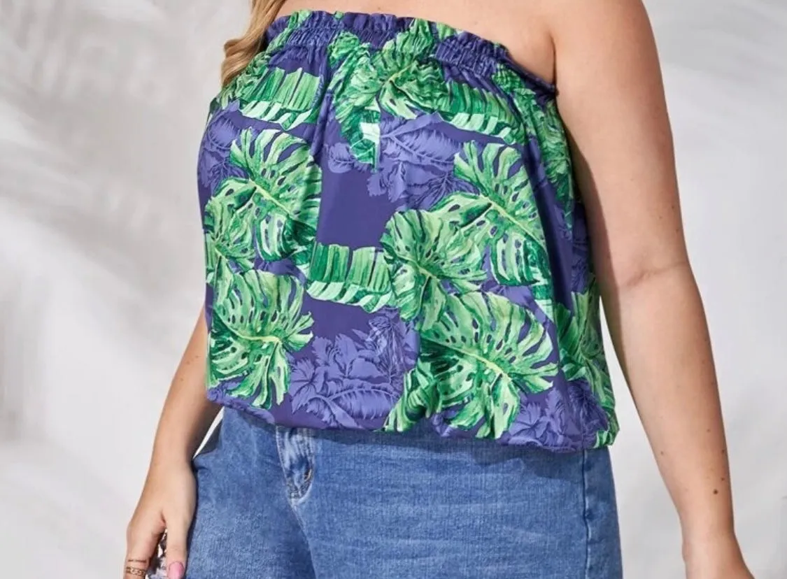 Monstera Tube Top