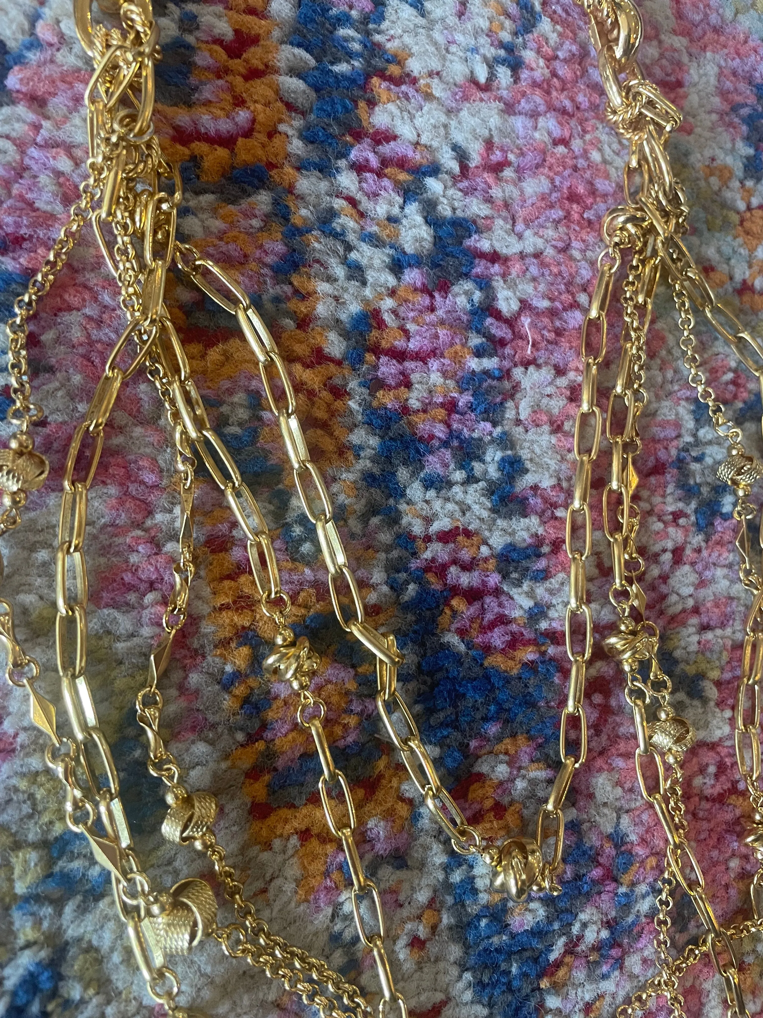 Multi Strand Chain Necklace