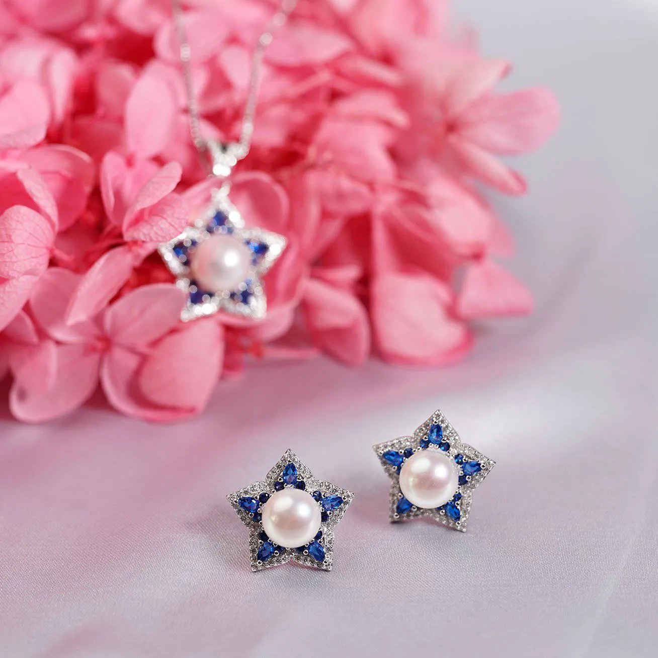 Ocean Star Freshwater Pearl Earrings WE00085