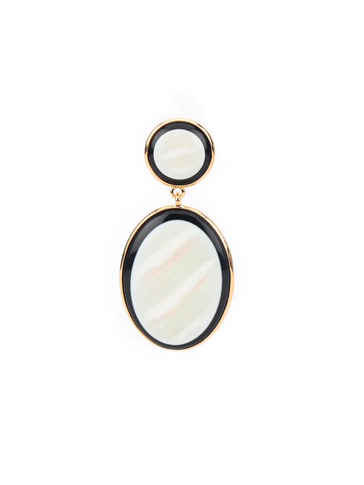 Odette Black & White Dangler Earring For Women