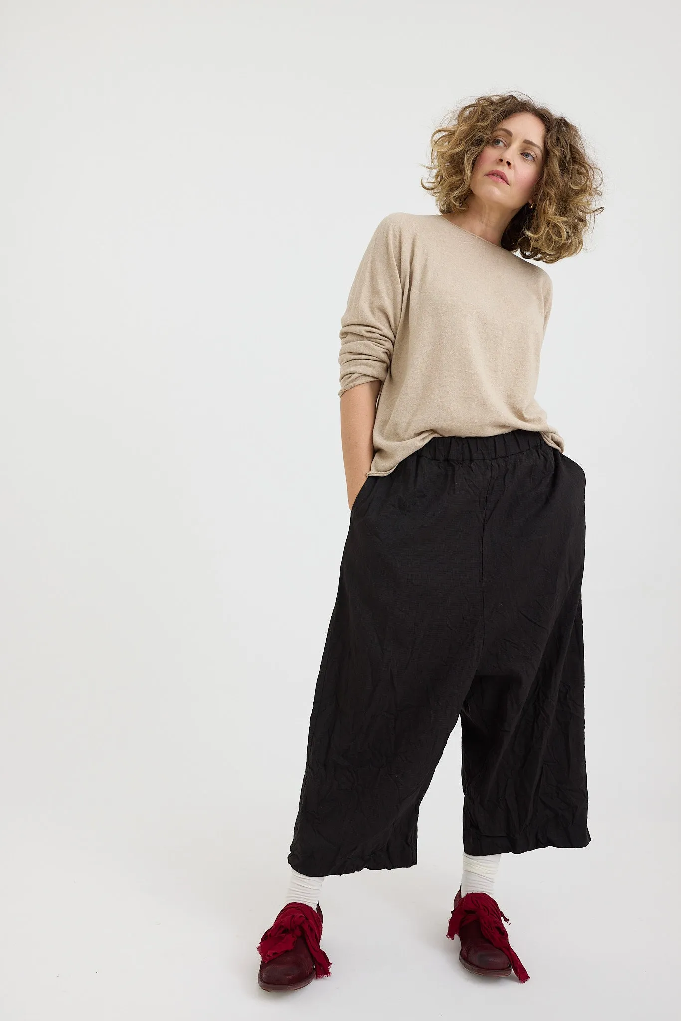 Pas de Calais - Crinkle Sarouel Pants