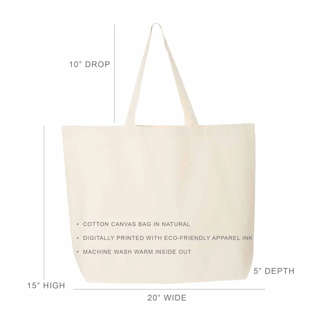 Pi Beta Phi Script Writing Nickname Canvas Tote Bag