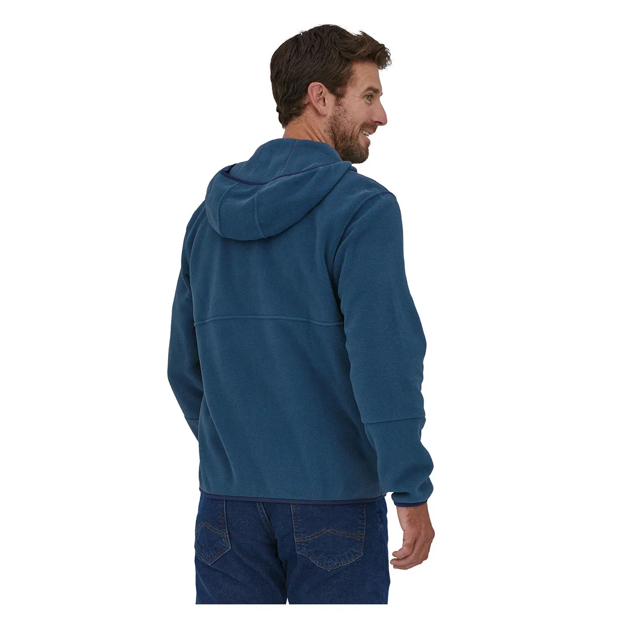 Pile Patagonia Microdini Fleece Hoody Blu