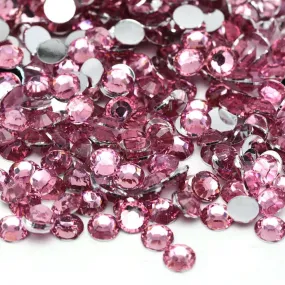 Pink resin rhinestones