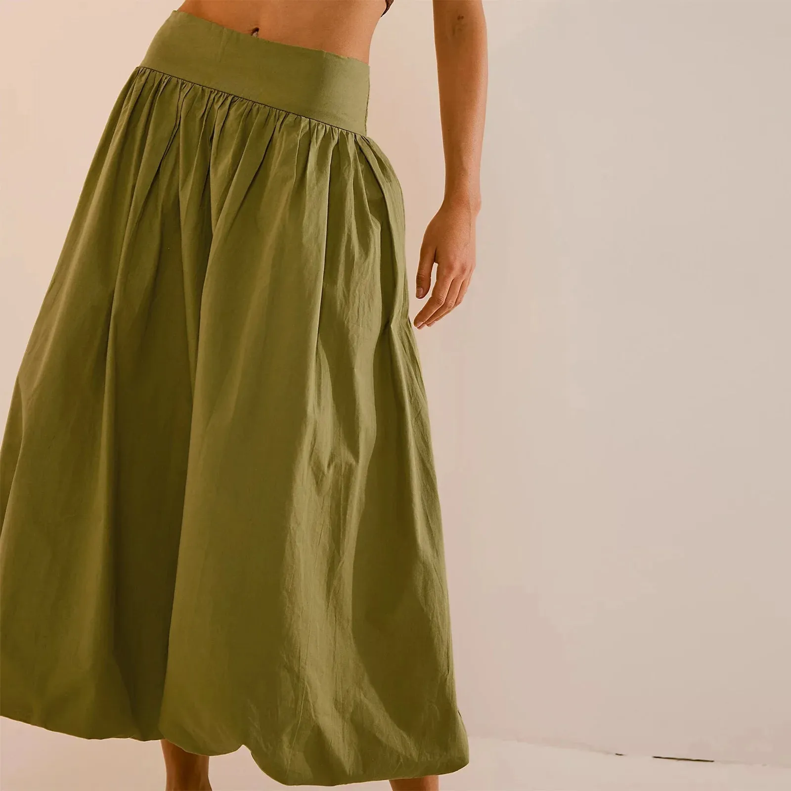 Puffball Summer Midi-Skirt