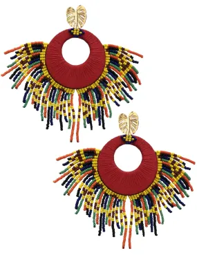 Red Sunshine Earrings