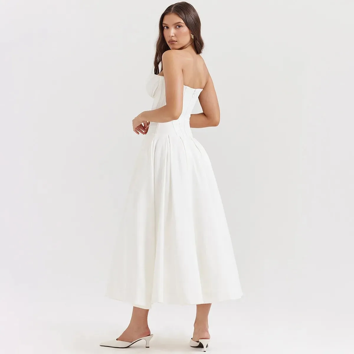 Sexy Strapless Backless Dress - Summer 2024 Fashion Trend