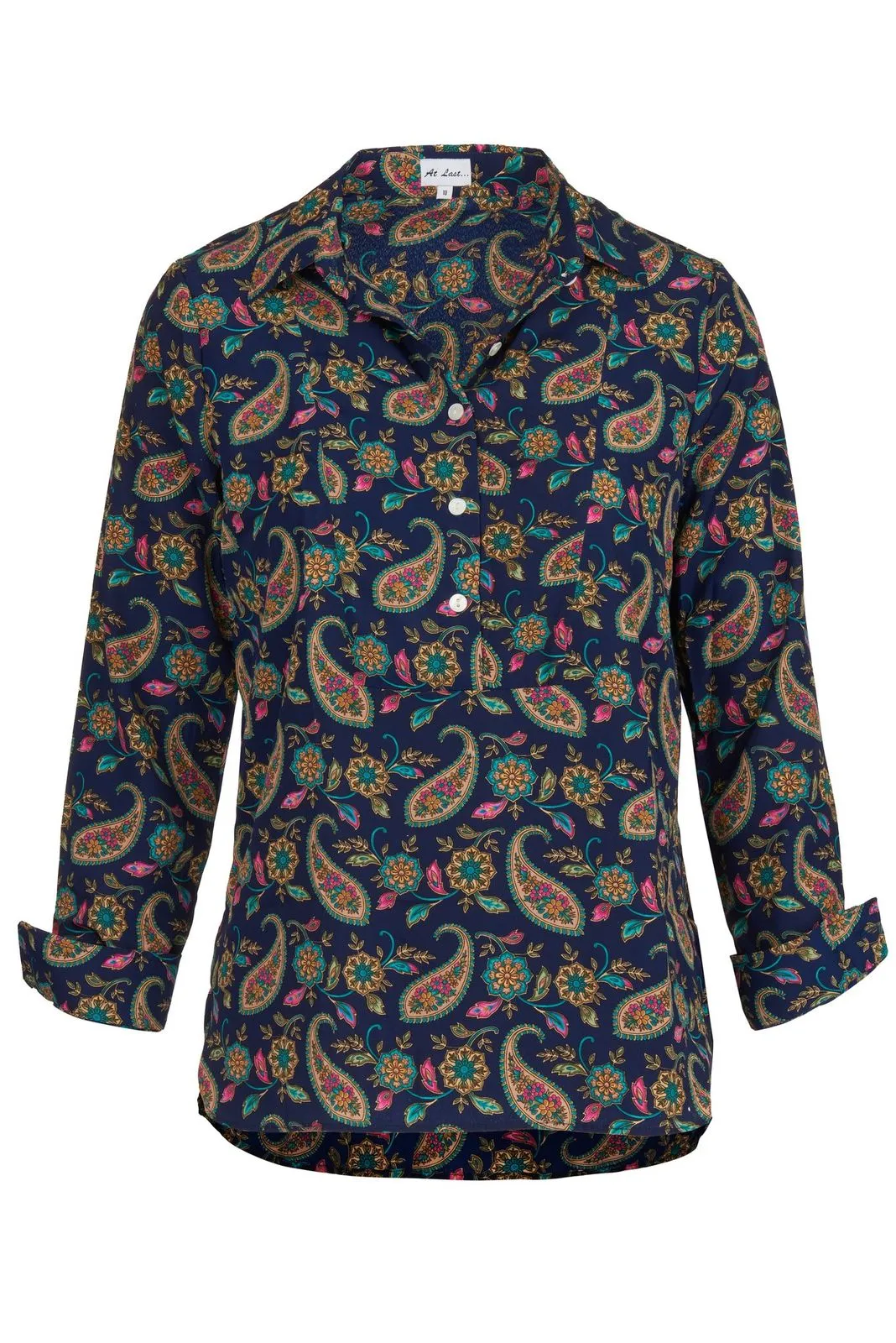 Soho Shirt in Navy Paisley