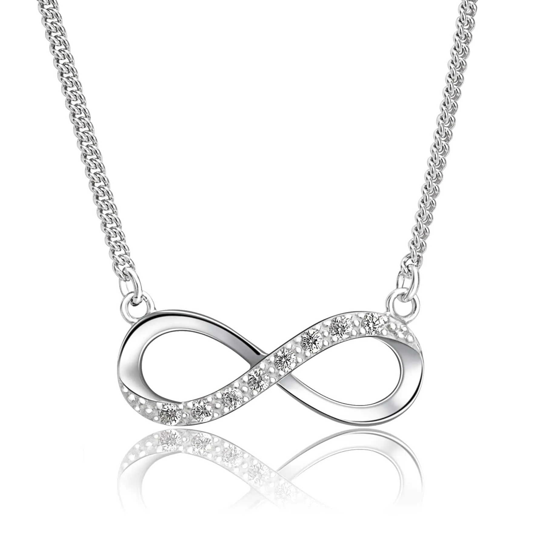 Sterling Silver Infinity Necklace