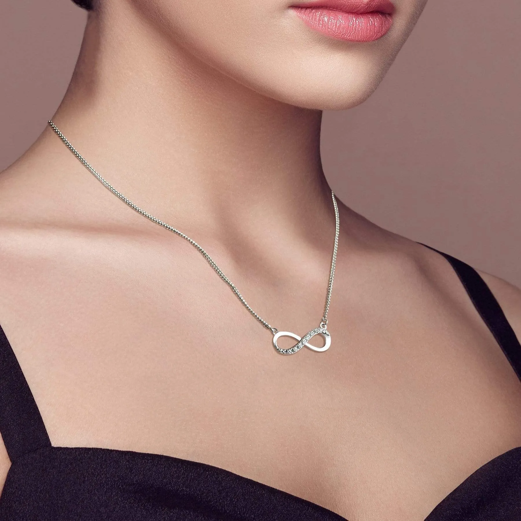 Sterling Silver Infinity Necklace