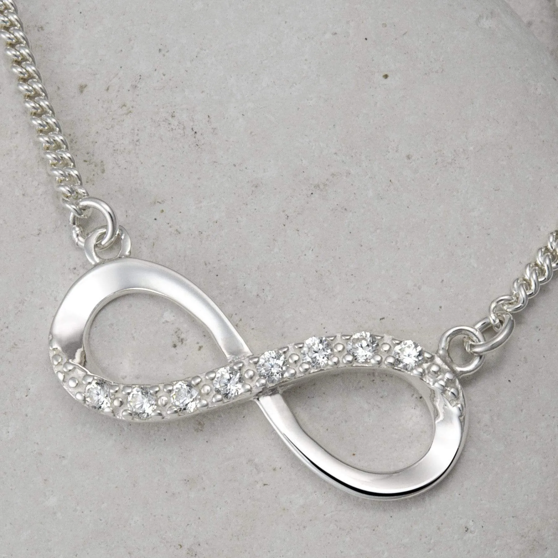 Sterling Silver Infinity Necklace