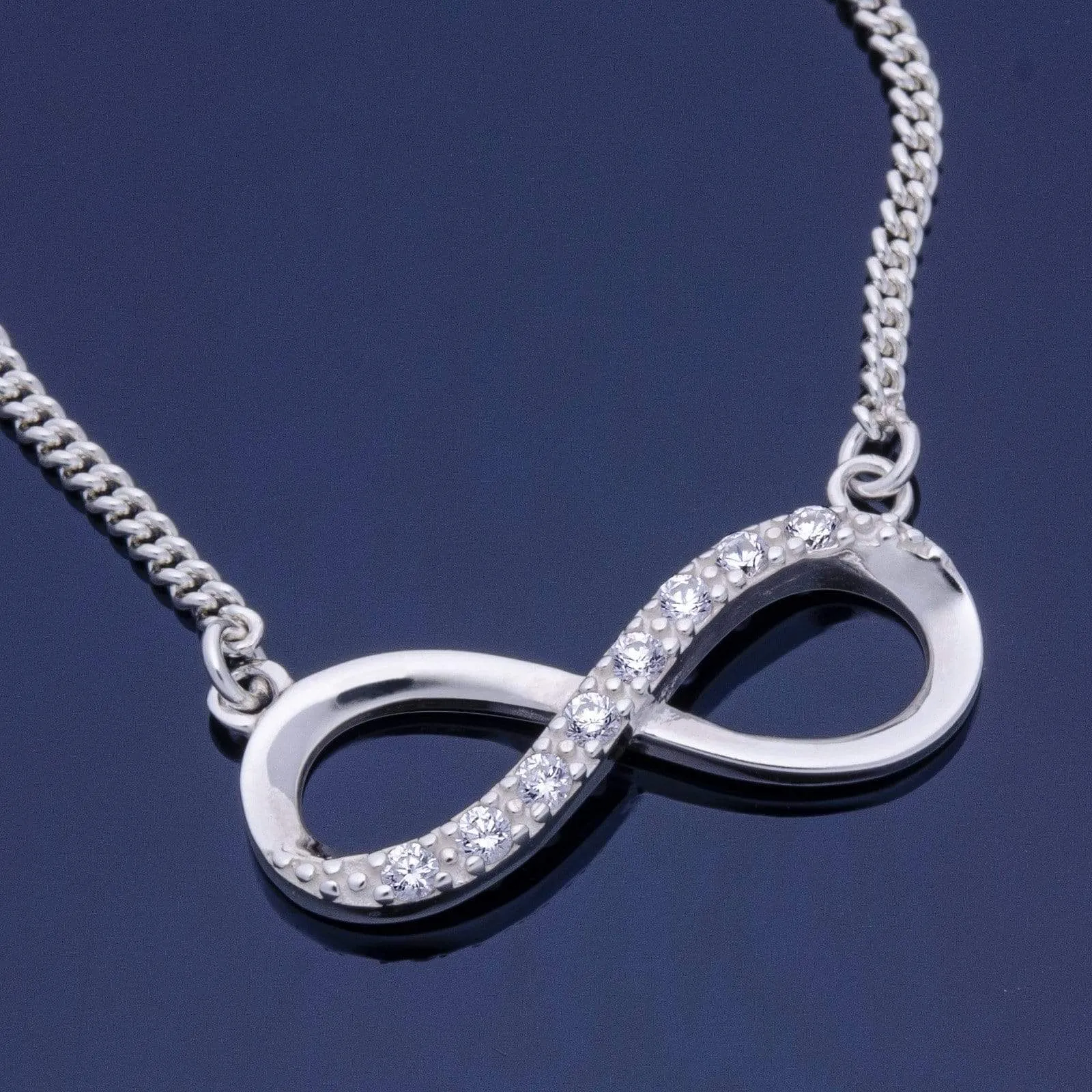 Sterling Silver Infinity Necklace