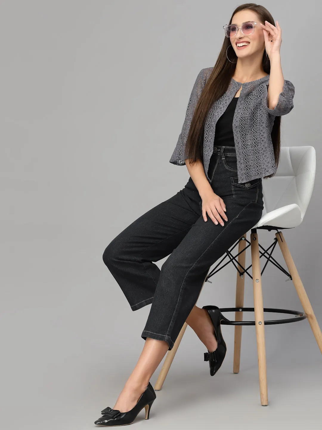 Style Quotient Women Grey Shrug