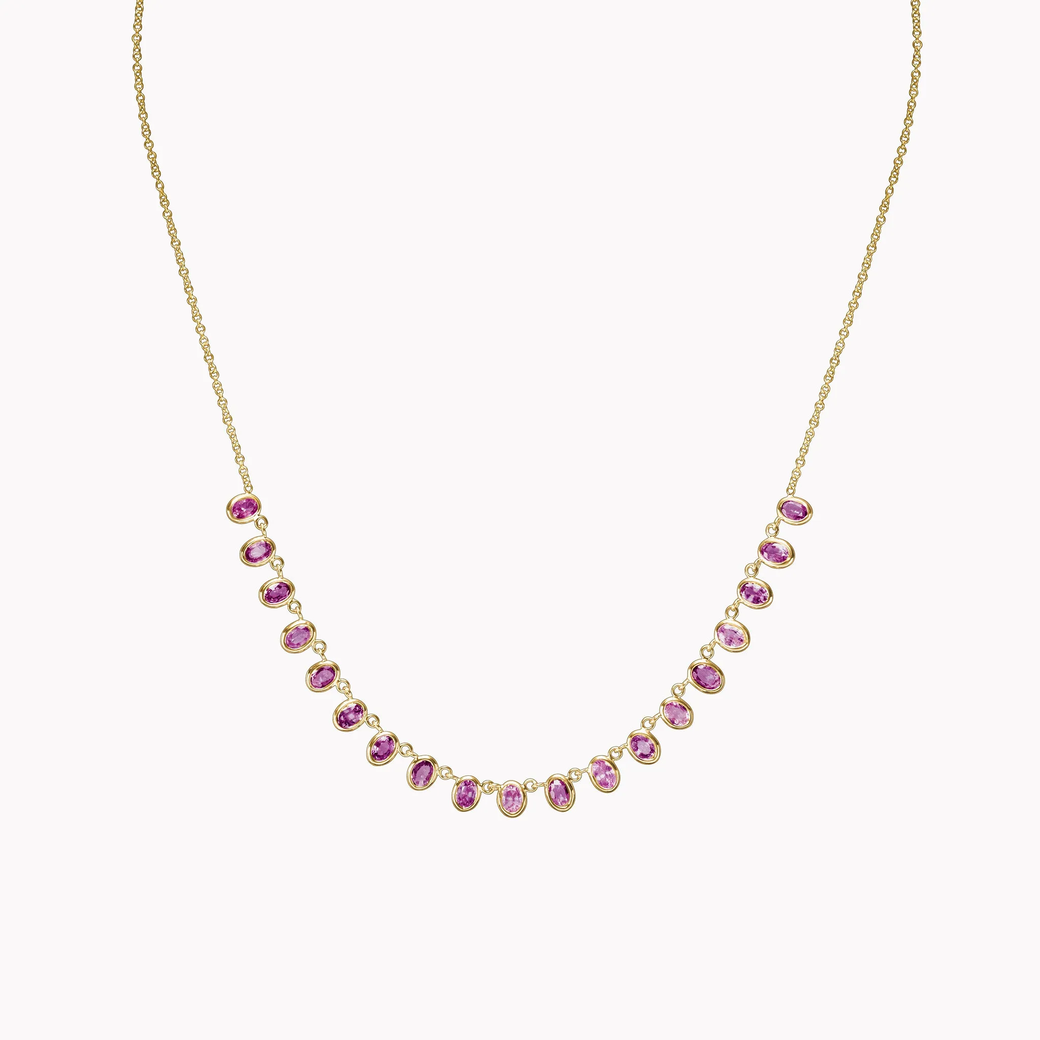 The Lena Petite Pink Sapphire Necklace