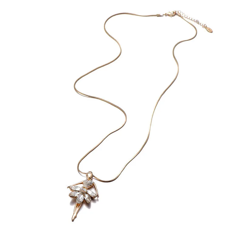 The Odile Odette Crystal Ballerina Necklace