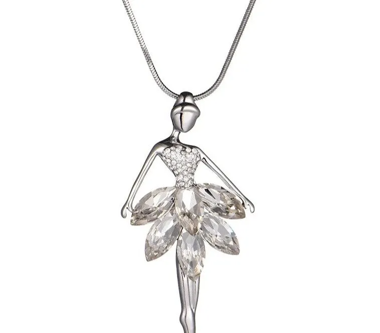 The Odile Odette Crystal Ballerina Necklace