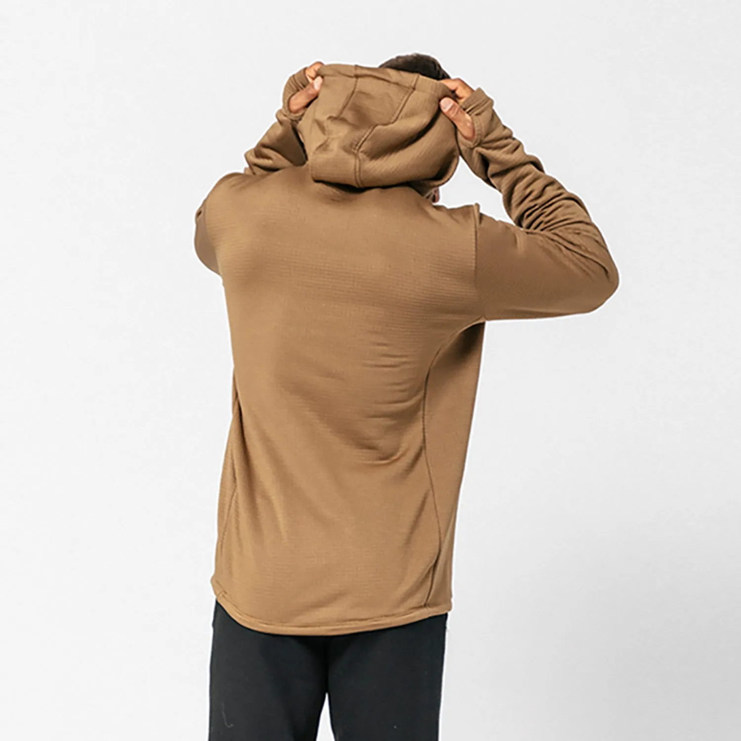 Tx Waffle Hooded Shirt