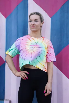 UGD Apparel 'SUMMER' Women's Loose Fit Tie Dye Crop Tee