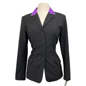 Winston Equestrian Classic Competition Coat in Black/Purple - Women's 40T (US 8T)