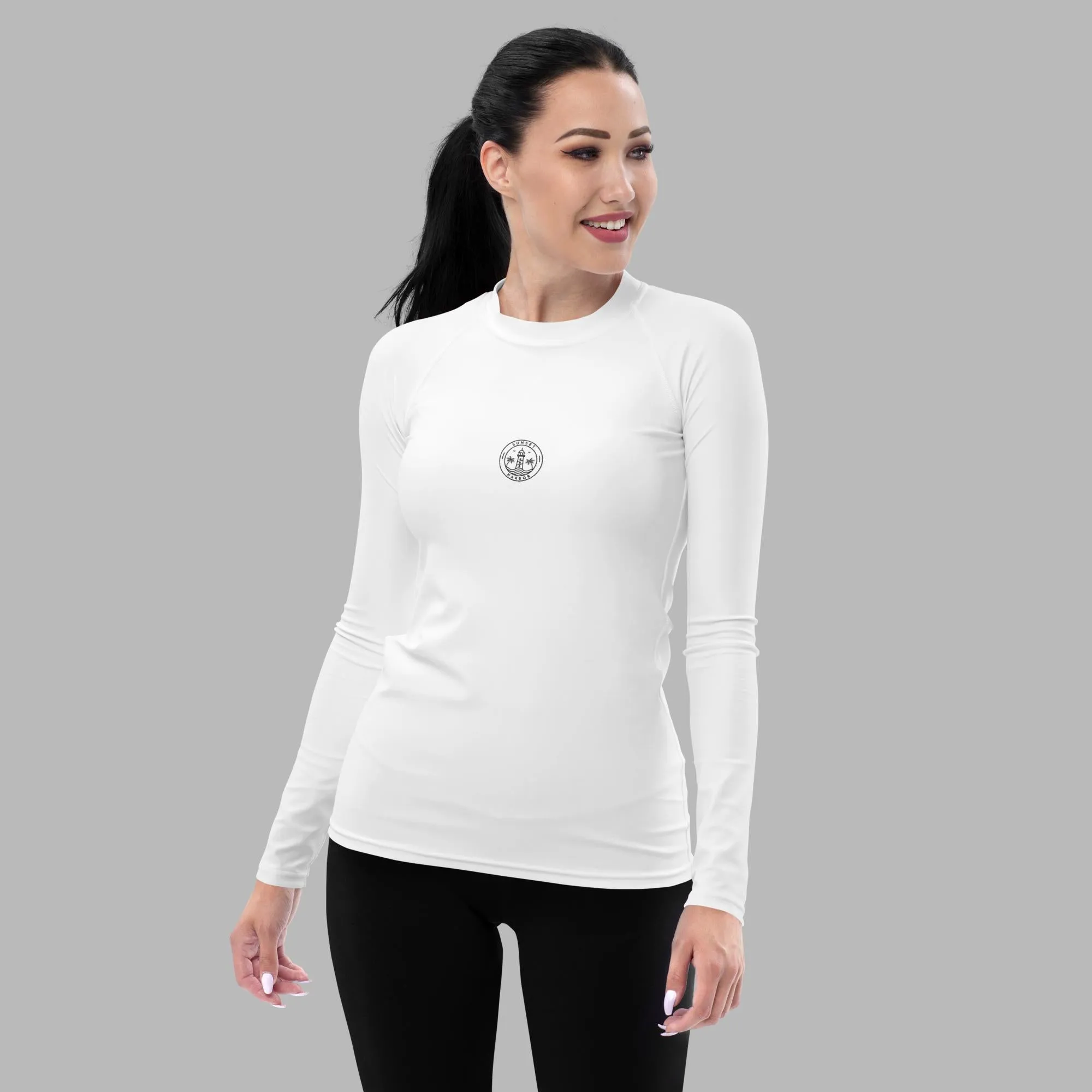 Women's Rash Guard - White